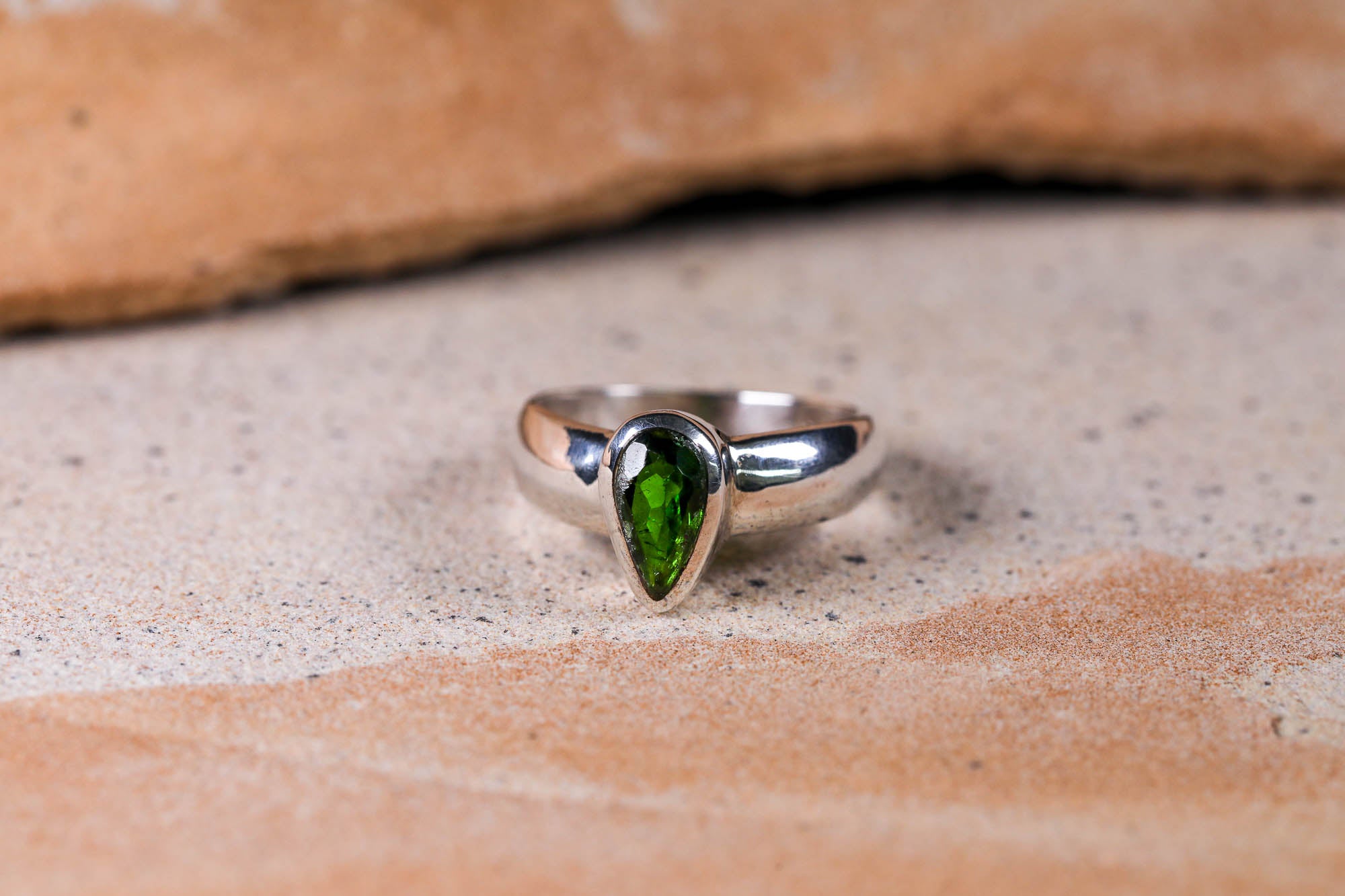 Chromium Green Garnet Ring