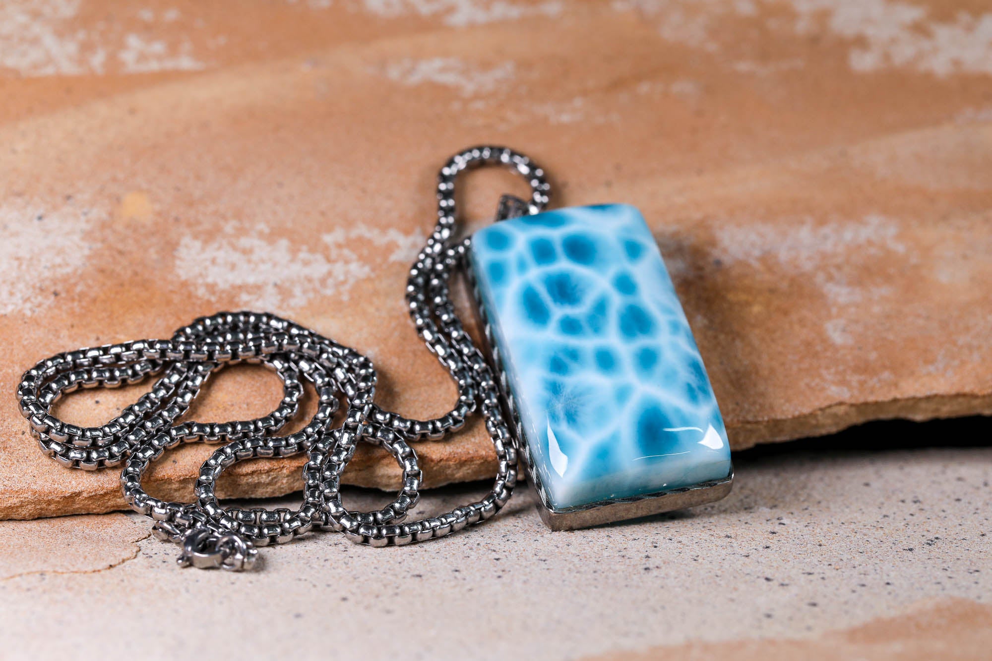 XL Larimar Necklace – Fasanarock, LLC